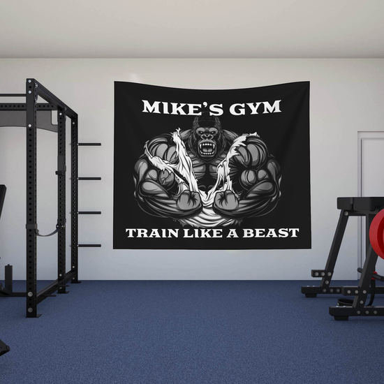 Bodybuilding Gym Tapestry for Home, Garage Gym