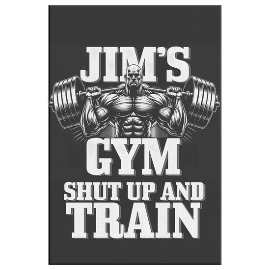 Personalized Home Gym Décor Canvas, Wall Art